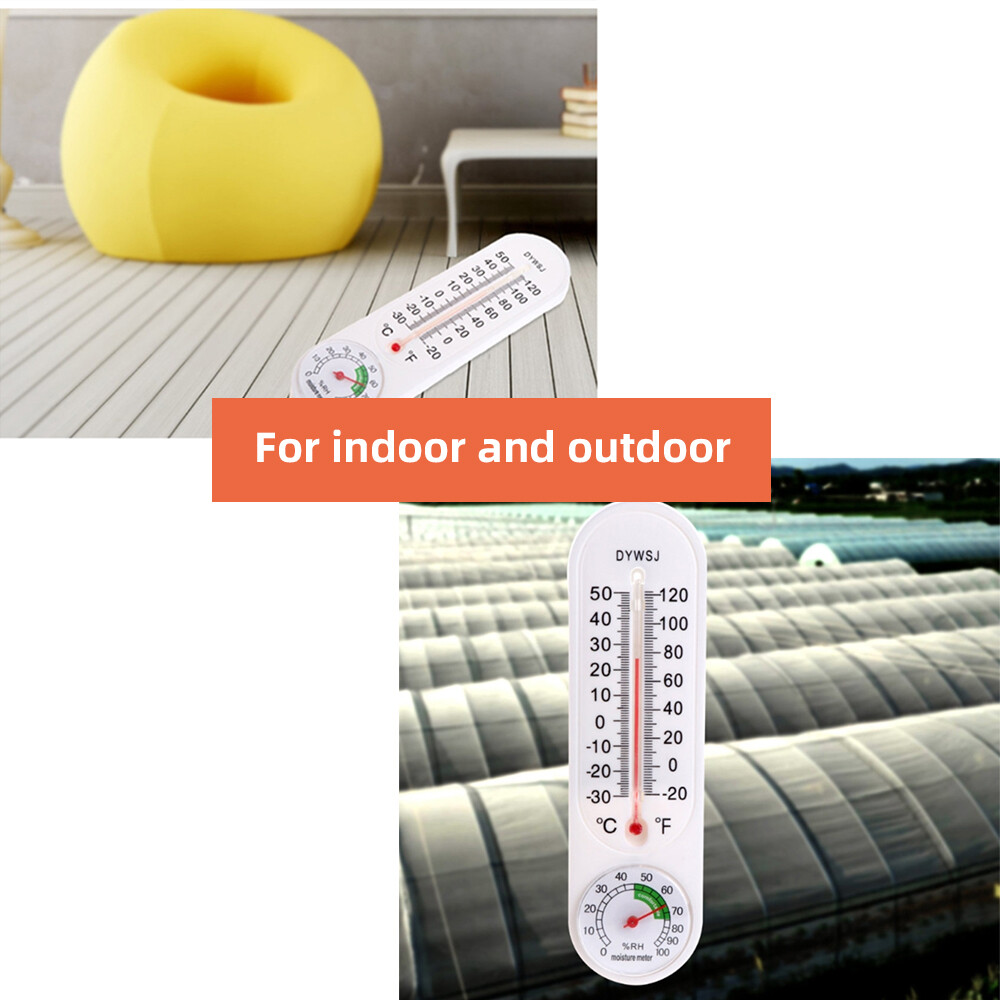 Smart Sensor Indoor Vertical Ther-mometer Hygrometer Wall-mounted Household Greenhouse Temperature and Humidity Meter for Room Temp