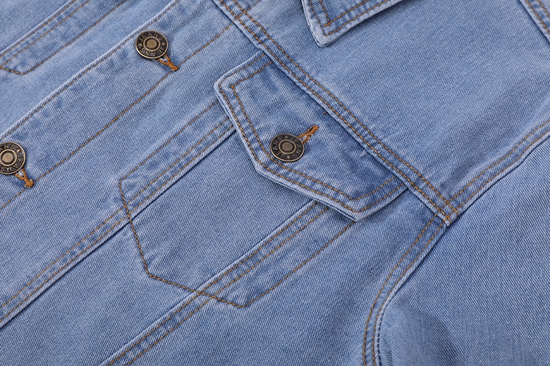 Spring Autumn Men Denim Jackets Casual Solid Color Lapel Single Breasted Jeans Jacket Men Slim Fit Cotton Outwear Jackets 5xl-M
