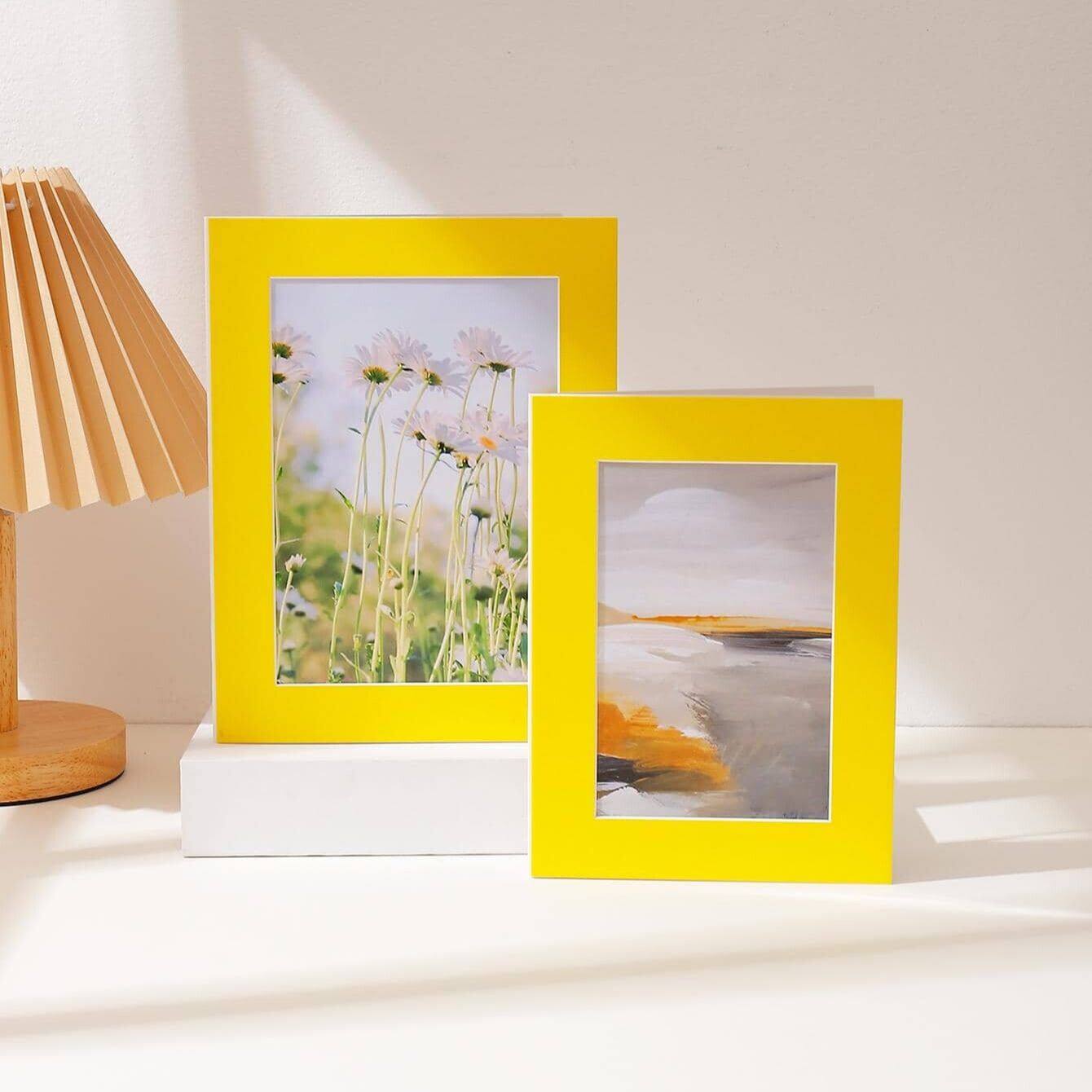 Khung ảnh bằng giấy đơn giản màu trơn cardstock khung ảnh 4R/5R