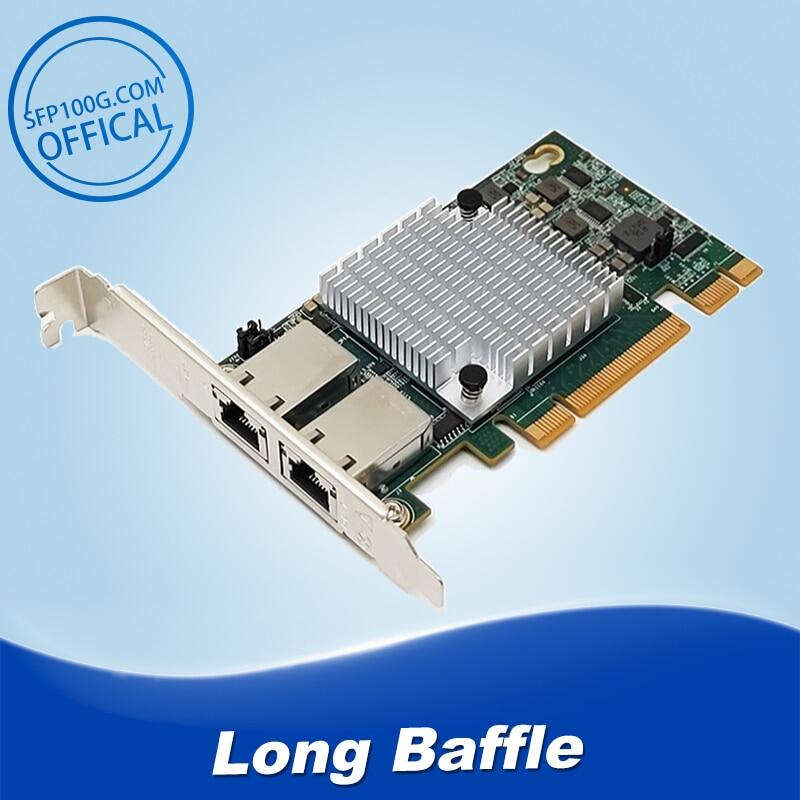 Intel x540-t2 100m/1g/10g rj45 compatible with pci-e x8, x16 slots ethernet adapter sfp card network
