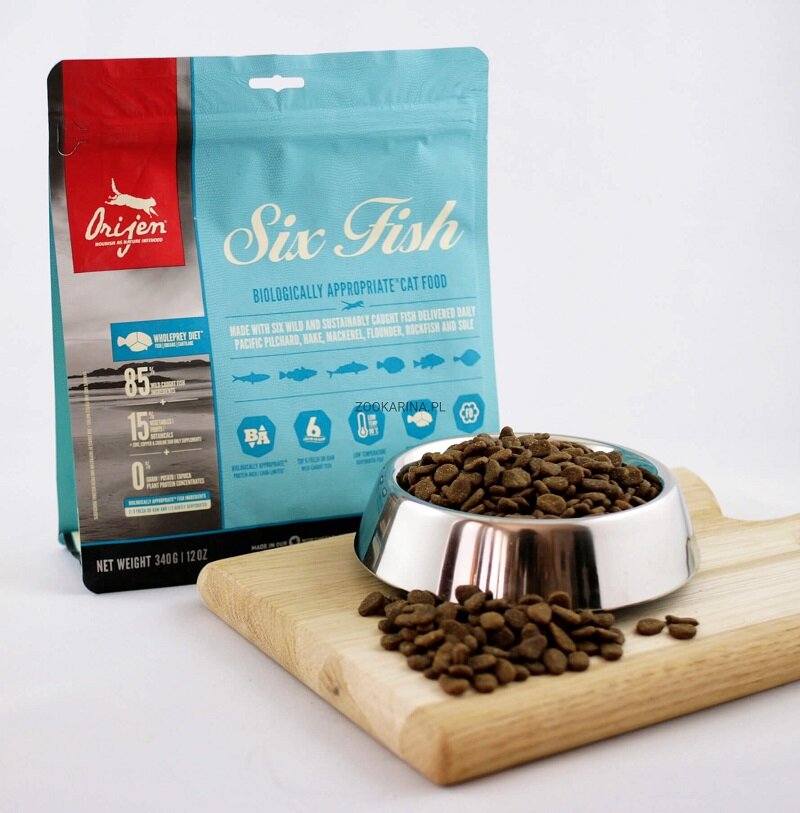 six fish cat food