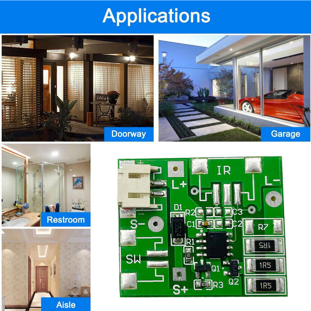 Smart 3.7V Solar Lamp Circuit Board Automatic Street Night Light Control Panel Outdoor Energy Saving Spotlight Module
