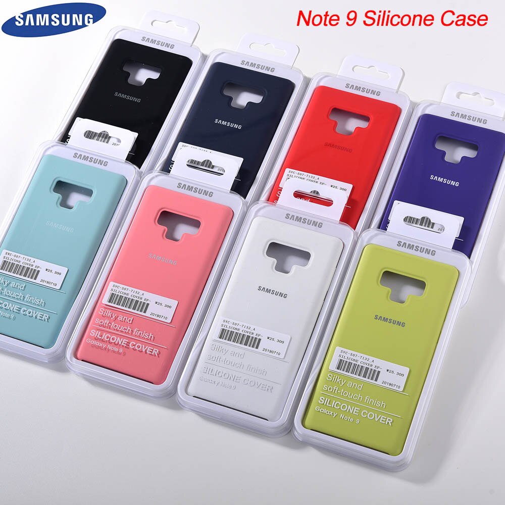 Original Samsung Note 9 Liquid Silicone Case Soft-Touch Silky Finish Protective Cover For Samsung Galaxy note9 Note 9 With Box