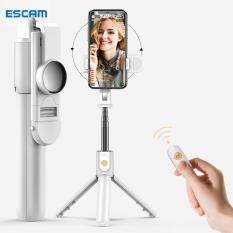 ESCAM K10S tripod Gậy tự sướng kiêm giá đỡ ba chân bluetooth không dây có điều khiển dành cho điện thoại thông minh, máy ảnh, kích thước 192x35x50mm, có chức năng hẹn giờ, điều khiển từ xa – INTL