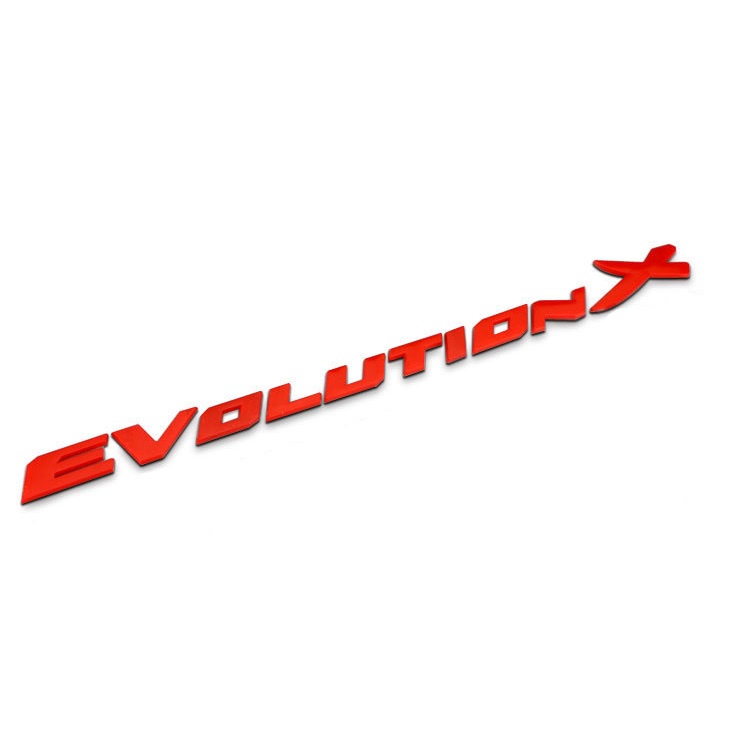 1pc mitsubishi lancer evolution x 3d car chromed emblem badge decal sticker logo