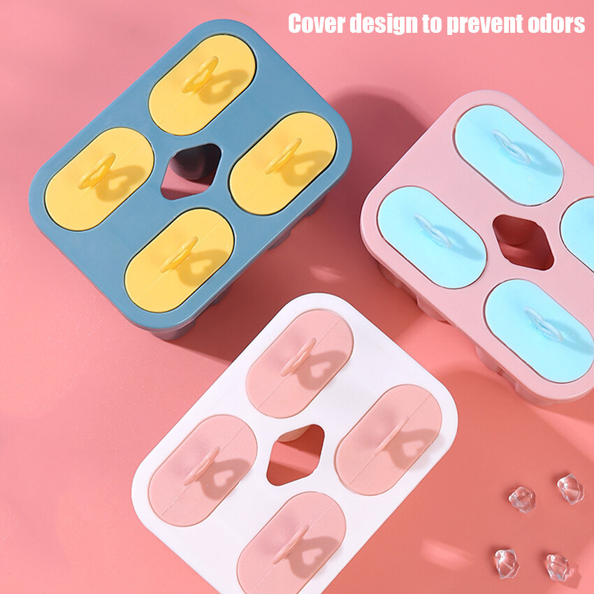 Silicone khuôn tạo đá hình que kem kem dụng cụ làm viên đá thanh tủ lạnh tự chế Stick dụng cụ phòng bếp