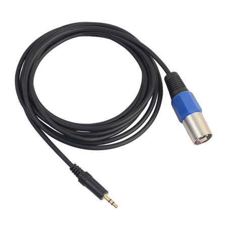 ELEC 351330 3.5 มิลลิเมตรแจ็คปลั๊กสเตอริโอตัวผู้สายต่อ TO ไมโครโฟนเสียง XLR 3 ขาแจ็ค XLR ชายสำหรับ HDTV DVD MP3 สีดำ - INTL ELEC 351330 3.5 มิลลิเมตรแจ็คปลั๊กสเตอริโอตัวผู้สายต่อ TO ไมโครโฟนเสียง XLR 3 ขาแจ็ค XLR ชายสำหรับ HDTV DVD MP3 สีดำ - INTL