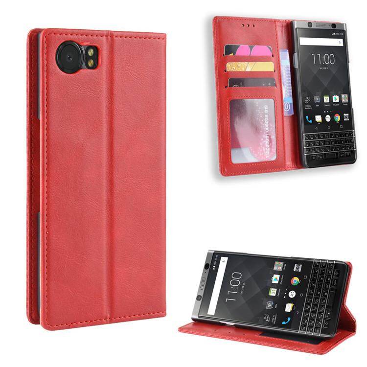 Ốp Lật Cho Blackberry KeyOne Bao Da Dạng Ví Từ Tính