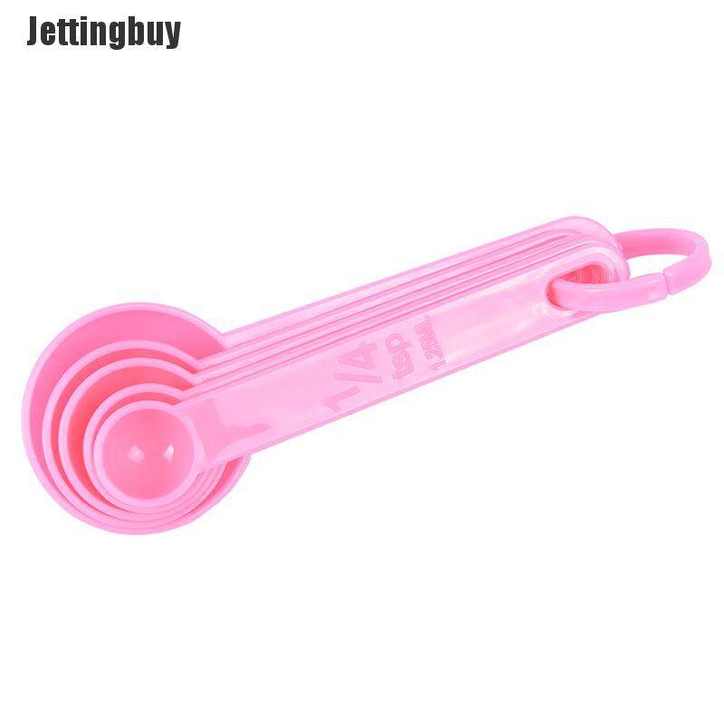 [Jettingbuy] 5PCS/Set Measuring Spoons Kitchen Ladle Baking Cooking Coffee Tools Kitchen Tool