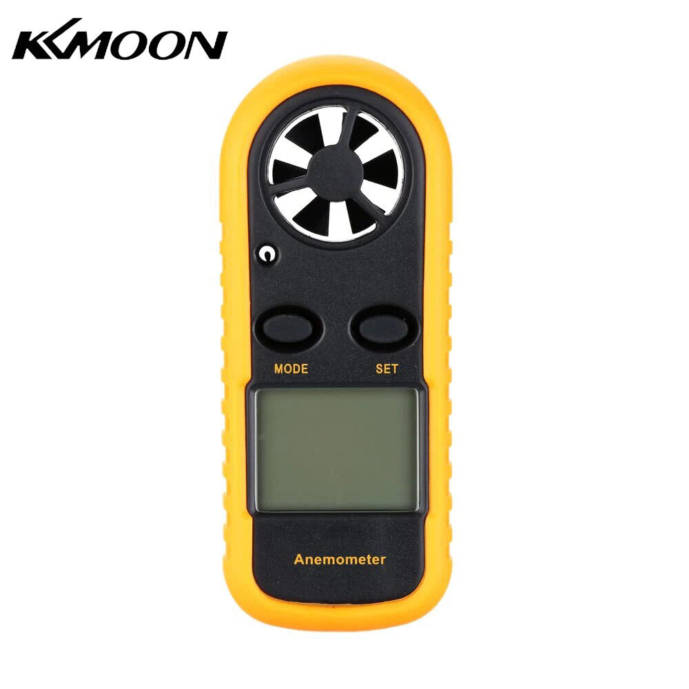 KKmoon Mini LCD Digital Anemometer Wind Speed Air Velocity Temperature Measuring with Backlight