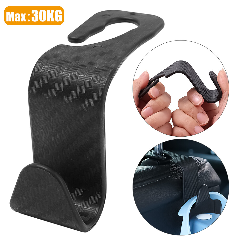 2 cái xe đa chức năng giá đỡ điện thoại di động móc hai đầu tựa đầu xe hơi móc ghế sau xe vật đựng vật chứa