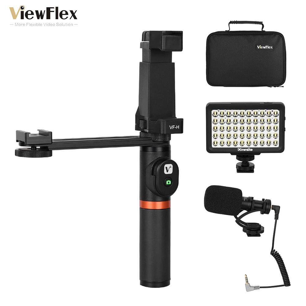 List Harga Hp Samsung Galaxy Note S8 Termurah Agustus 2019 5 Viewflex VF-H6 Smartphone Video Rig Hand Gagang Pegangan Perlengkapan Penstabil dengan Pengendali Jarak Jauh/Lampu LED/Mikrofon Video untuk iPhone 6 6 S Plus untuk samsung GALAXY S8 + S8 Note 3 Huawei