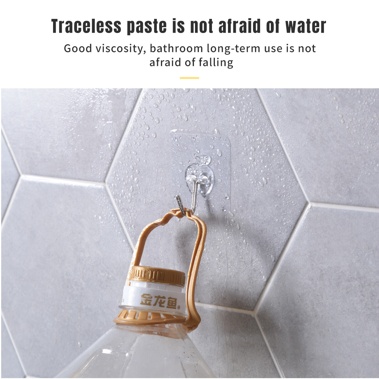 CNMF 5pcs Strong-Adhesive Free Punch Wall-Mounted Load-Bearing Paste Hook