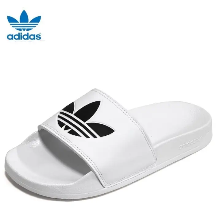 adilette white black