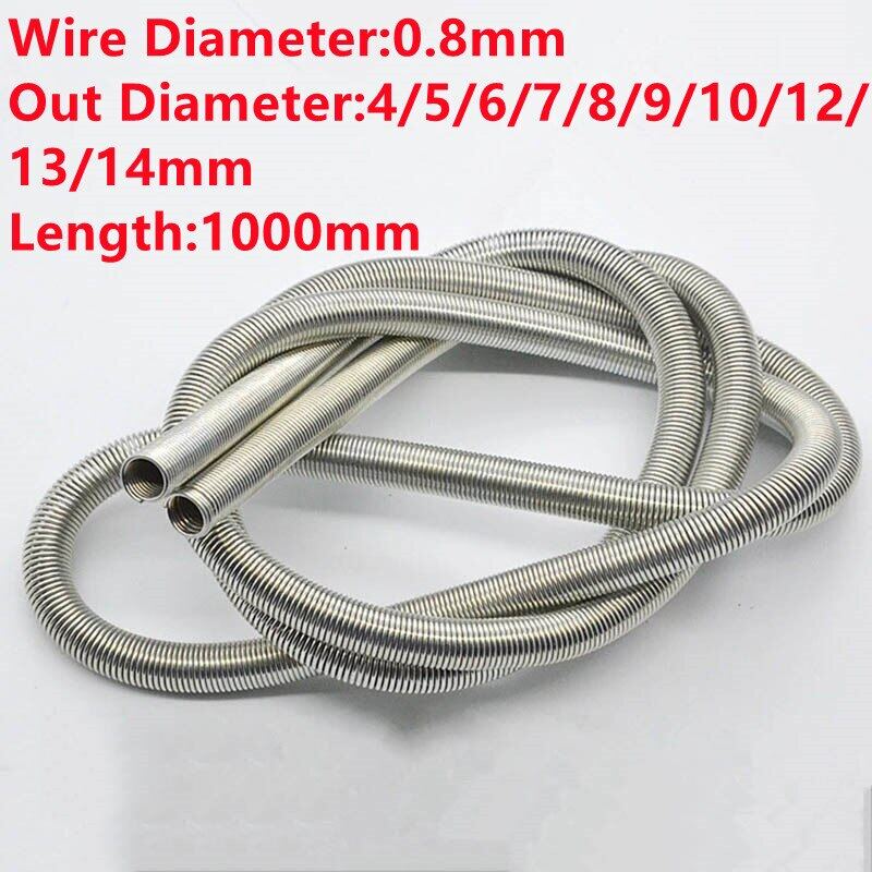 OD 5/6/7/8/9/10mm Tension & Extension Spring Stainless Steel Wire Dia 0.8mm 