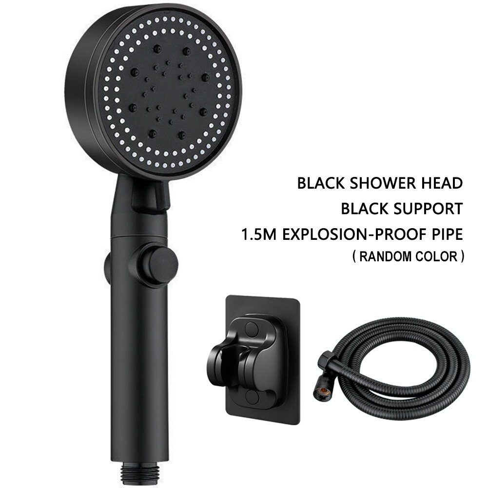 Flewwer 4 in 1 / one-click water stop switch / multi-functional high pressure shower head with super strong rain hose holder 花洒
