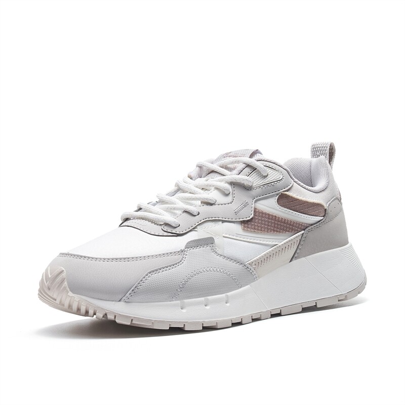 Xtep men's shoes leather sports shoes men's casual shoes fashion dad shoes vintage shoes 877119320014