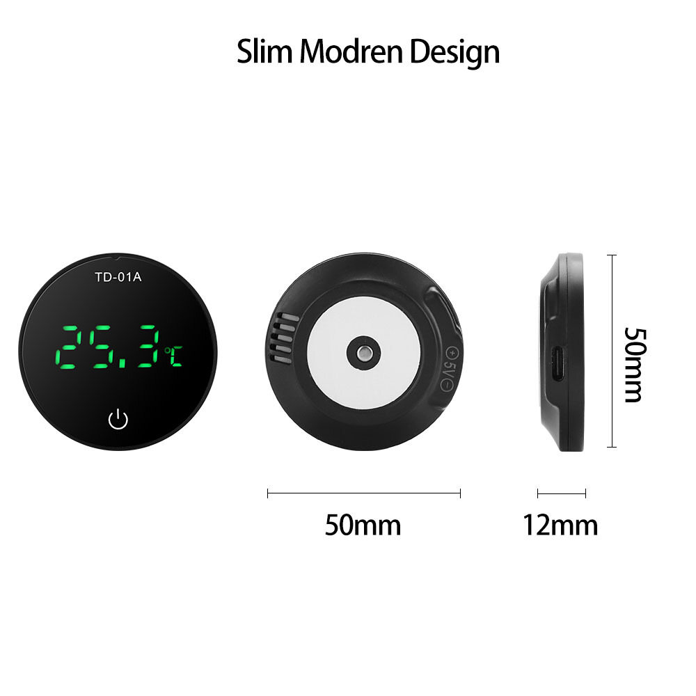 Top House Fish Tank Water Thermometer Precision Electronic Water Temperature Gauge Outside Fish Tank Rechargeable Aquarium Dedicated Patch Thermometer