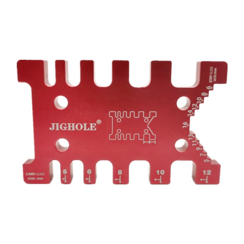 Woodworking Tenon Gaps Gauge Measuring Card Workbench Tenon Cutter Ruler Router Bit Height Gauge Metric/Inch Tenon Caliper