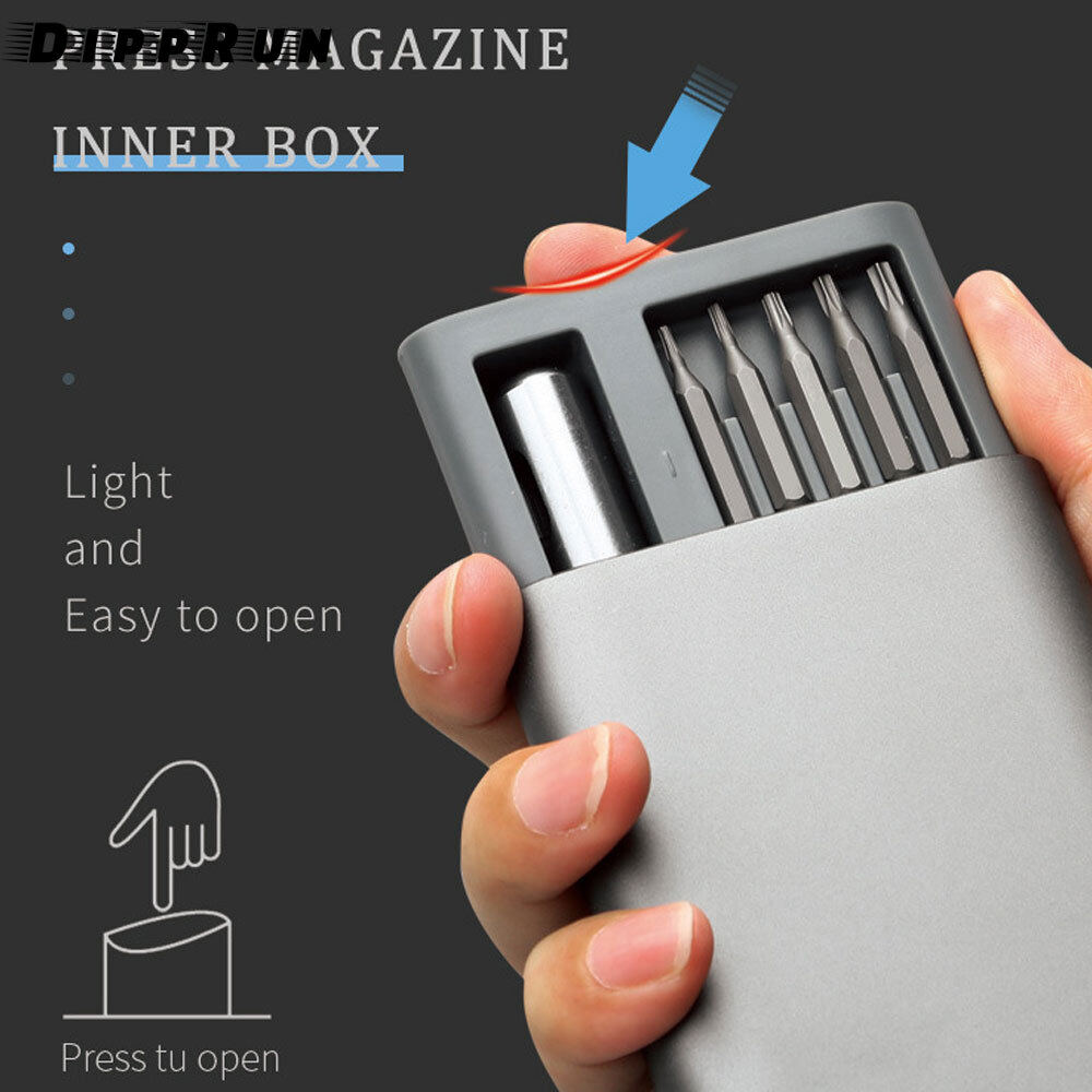 DIPPRUN 31 in 1 Precision Screwdriver Set Mini Magnetic Screwdriver Set Screwdriver Repair Tool for Watch Eyeglass Phone PC Electronics