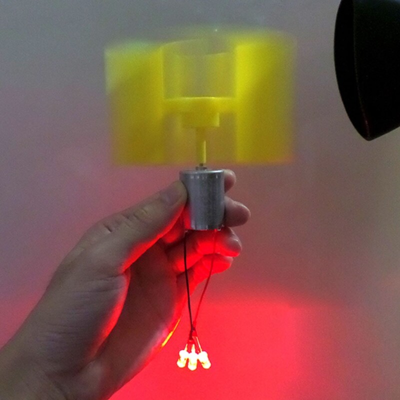 Mini Wind Vertical Turbine Generator Model for Teaching Physical Power Generation Principle for DIY Science Education