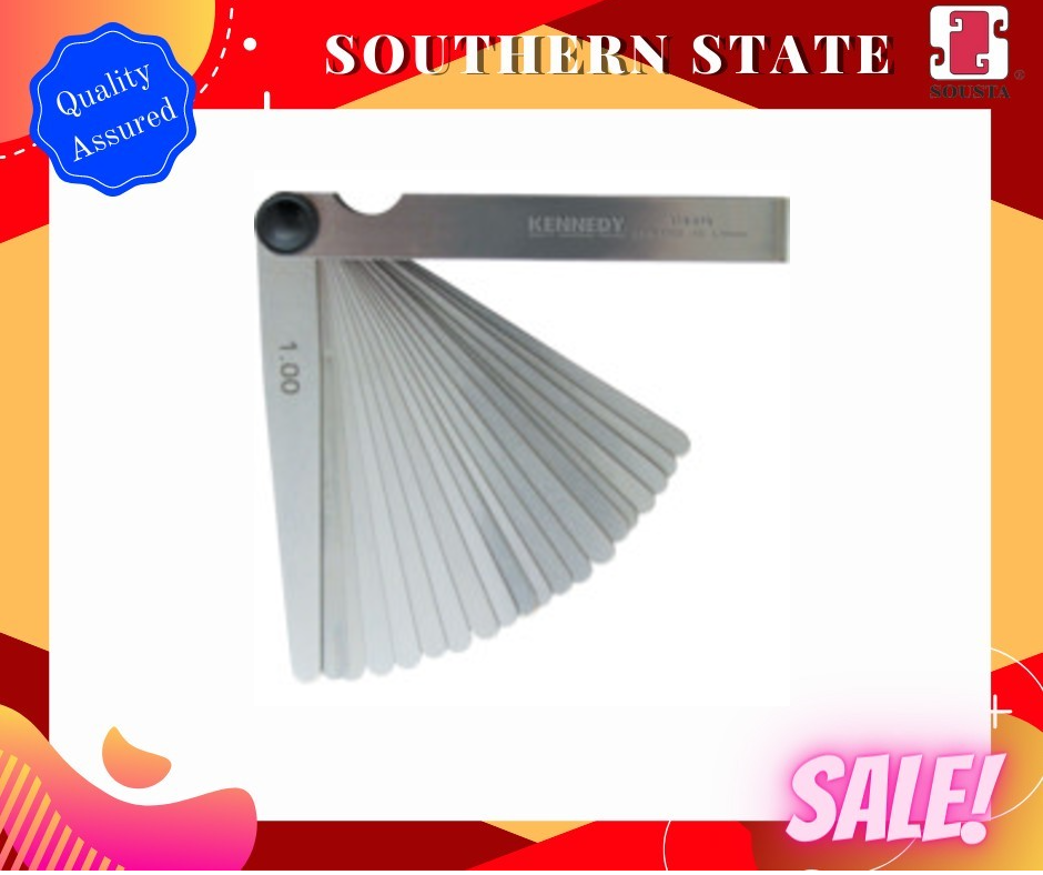 KENNEDY 4" 10 BLADE METRIC FEELER GAUGE KEN5180710K Lazada