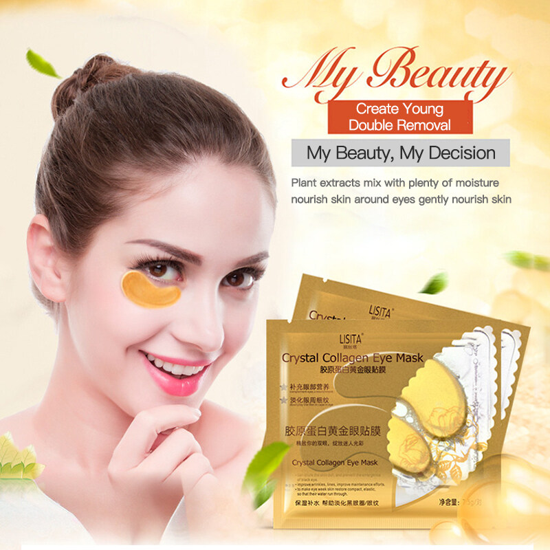 Miếng Dán Mắt Bevy】 5 Miếng/10 Miếng Mặt Nạ Mắt Pha Lê Vàng Chăm Sóc Mắt Loại Bỏ Quầng Thâm Mắt Đen Bảo Vệ Da Mắt Chăm Sóc Da Nhăn giá rẻ