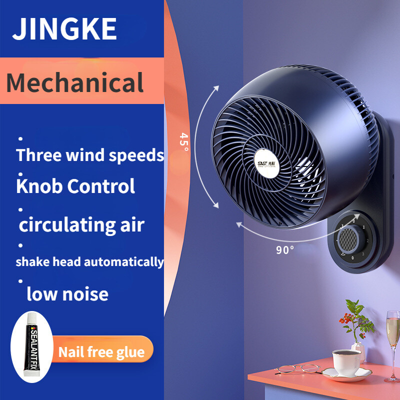 【Two years warranty】JINGKE Wall Fan Air Circulation Fan Table Wall dual