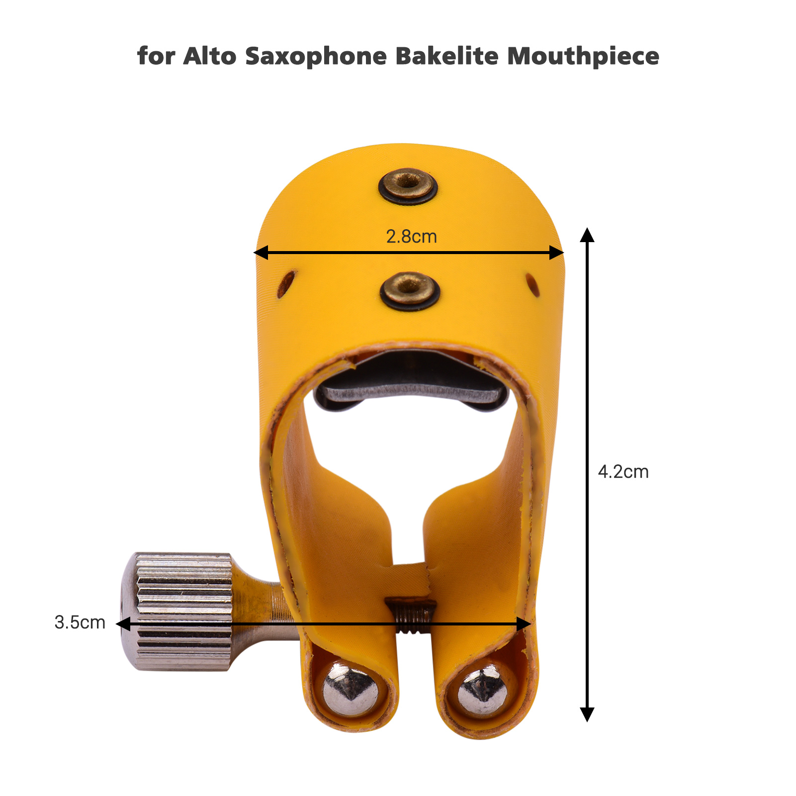 [ammoon]quà bí mật Alto Sax Saxophone Mouthpiece Cap Ligature for Sax Accessory Replacement
