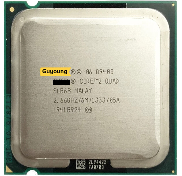 Core 2 quad q9400 2.6 ghz used quad-core quad-thread cpu processor 6m 95w lga 775