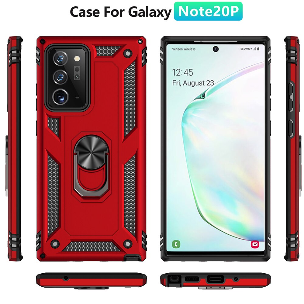 Ốp Chống Sốc KEYSION Ốp Lưng Điện Thoại Đứng Dạng Nhẫn Cho Samsung Note 20 Dành Cho Galaxy Note 20 Siêu