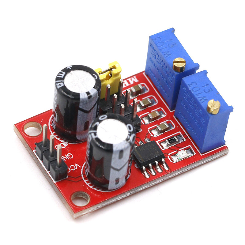 4PCS NE555 AdjustableSquare Rectangular Generator Module Frequency Pulse Generator Module Stepper Motor Drive Board for Arduino Smart Car Square Wave Signal Control
