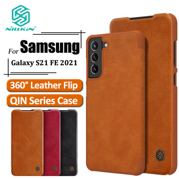 Nillkin Da Lật Ốp Lưng Cho Samsung Galaxy S21 FE Ốp Lưng Sang Trọng Ví Kinh Doanh Phong Cách Có Khe Cắm Thẻ Túi Đựng Điện Thoại Ốp Lưng