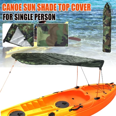 Universal Kayak Boat Canoe Sun Shade Canopy Awning Top Cover for Single Person