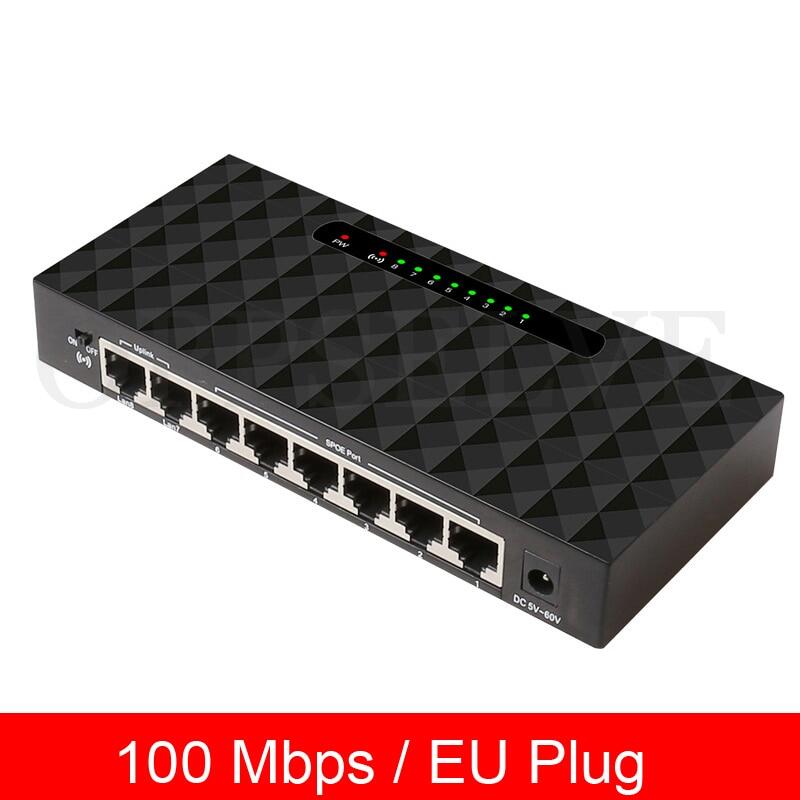 8 Port Gigabit Network Switch USB Power Supply Hub
