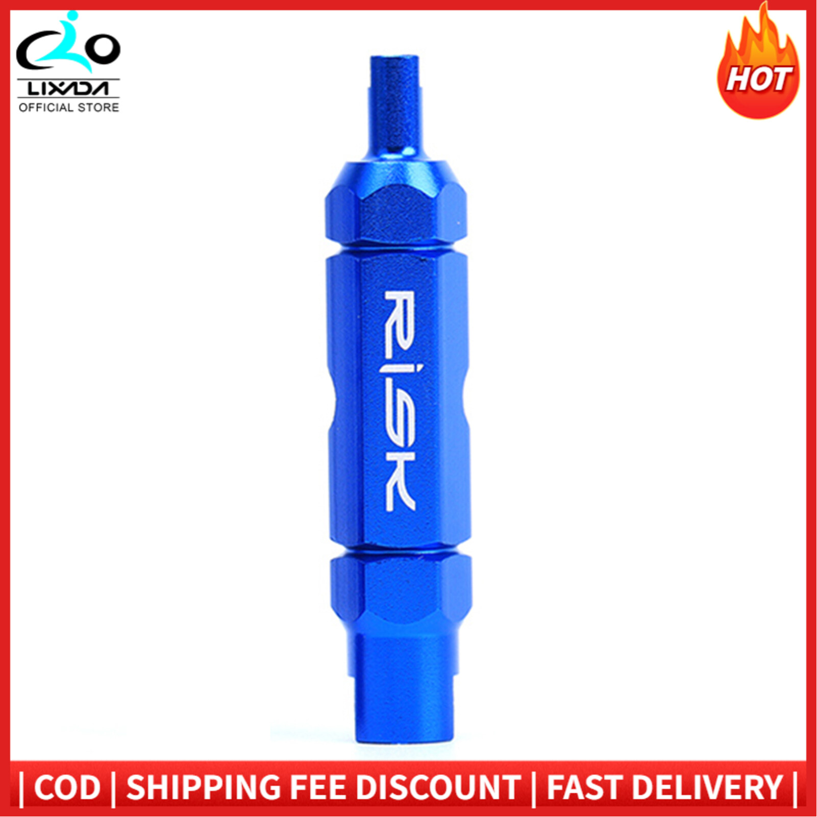 RISK Bicycle Valve Core Removal Tool for Schrader Presta Extender Bike Tube Tire Valve Tool
