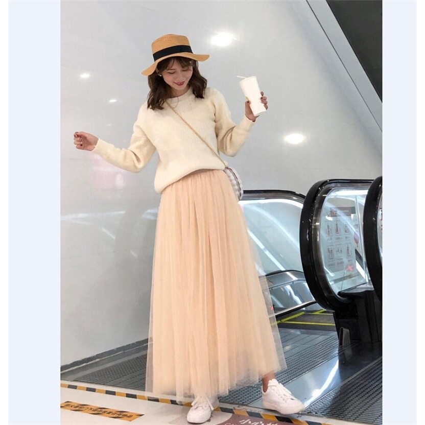 Tulle skirt outlet korea