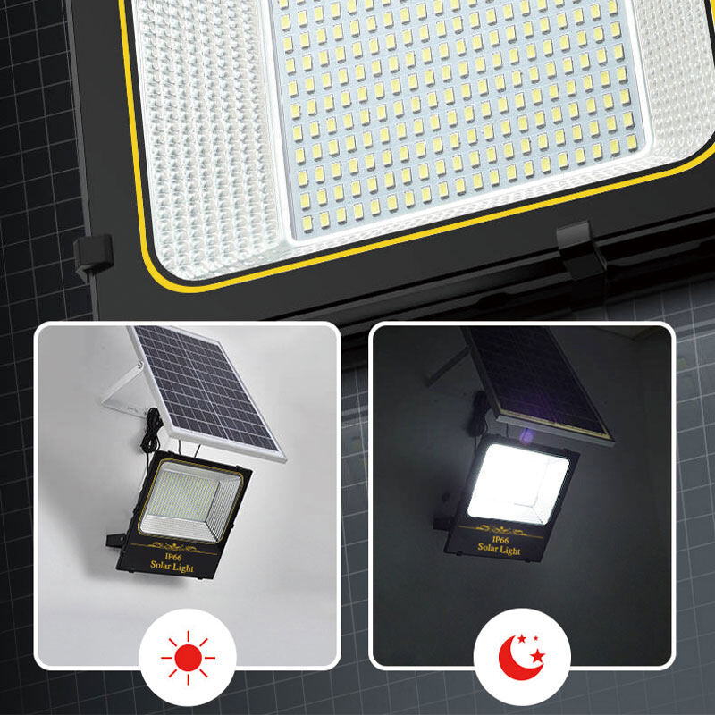 YONUO Đèn LED Đèn Năng Lượng Mặt Trời Đèn Gắn Tường Tấm Năng Lượng Mặt Trời Đèn Chiếu Sáng Thông Minh Chống Nước Siêu Sáng Điều Khiển Ánh Sáng Ngoài Trời Điều Khiển Từ Xa 25W80W150W300W đèn năng lương mặt trời