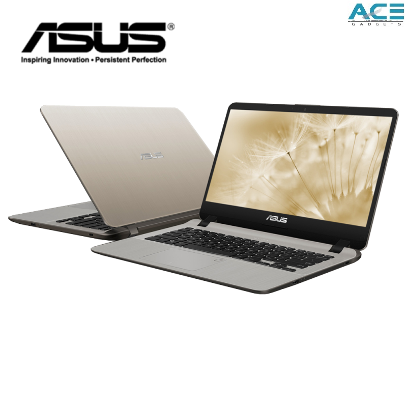 Asus Vivobook A407U-FBV061T / A407U-FBV062T Notebook *Grey/Gold* (i3-7020U/4GB DDR4/1TB HDD/MX130 2GB/14 HD/Win10) Malaysia