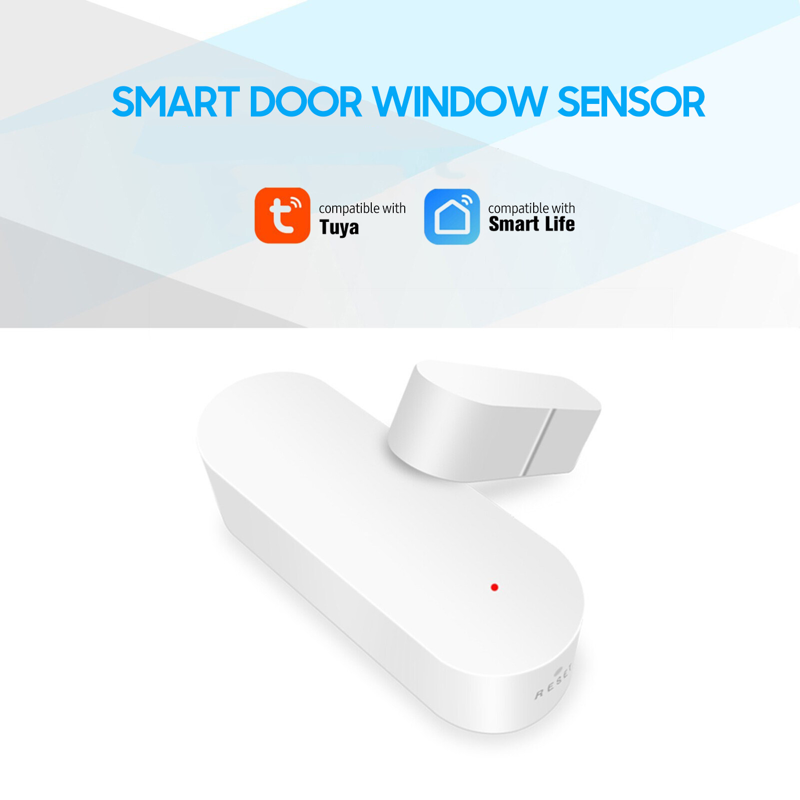 Smart Sensor ZigBee Smart Door Window Sensor Alarm Mag-netic Home Security System Door Open Alert APP Remote Control for Garage Apartment Dorm Shop Office