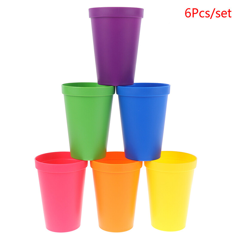 LANG 6 Color/set Stacking Cups Matching Game Educational Color Sorting Toys Lazada.co.th