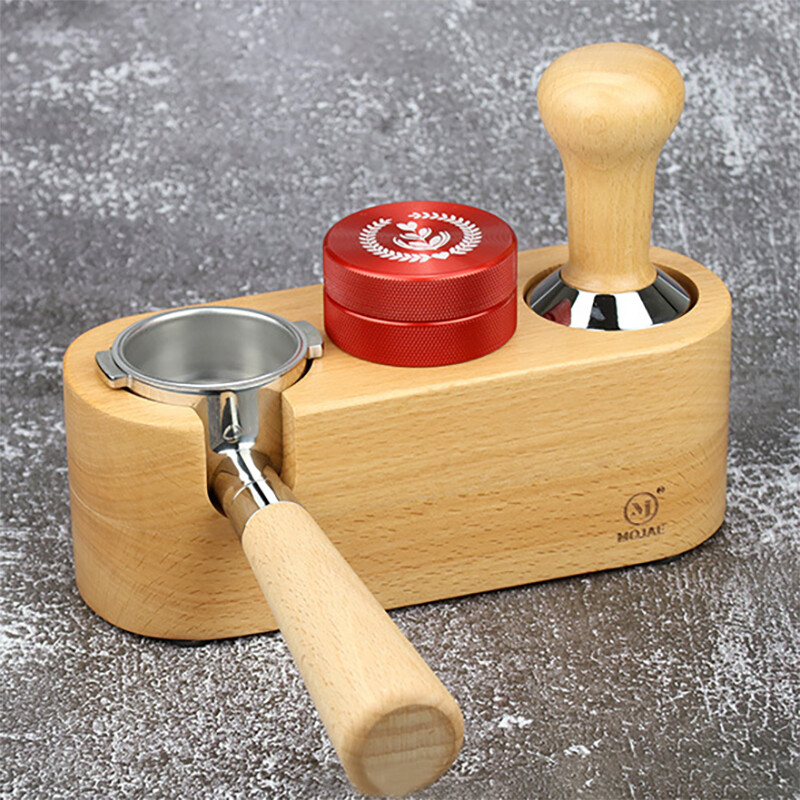 Coffee Filter 51mm 54mm 58mmTamper Holder Solid Wood Espresso Tamper Mat Stand Coffee Maker Support Base Rack Coffee Accessories For Barista
