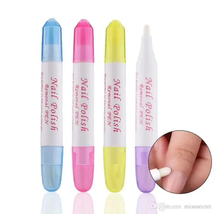 Nail Polish Remover Pen With Refill Buds Nail Art Polish Corrector Pen 4 Colour Can Choose Lazada