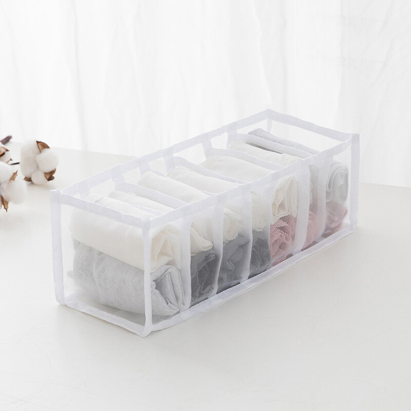 1/3Pcs Underwear Storage Organizer for Clothes Separated Socks Shorts Bra Storage Boxs Dormitory Closet Organizer Drawer Washable
