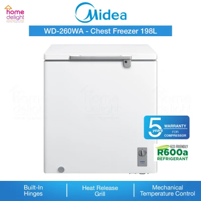 Midea Chest Freezer Dual Mode 198L [ WD-260W \ WD260W \ WD-260WA \ WD260WA ]