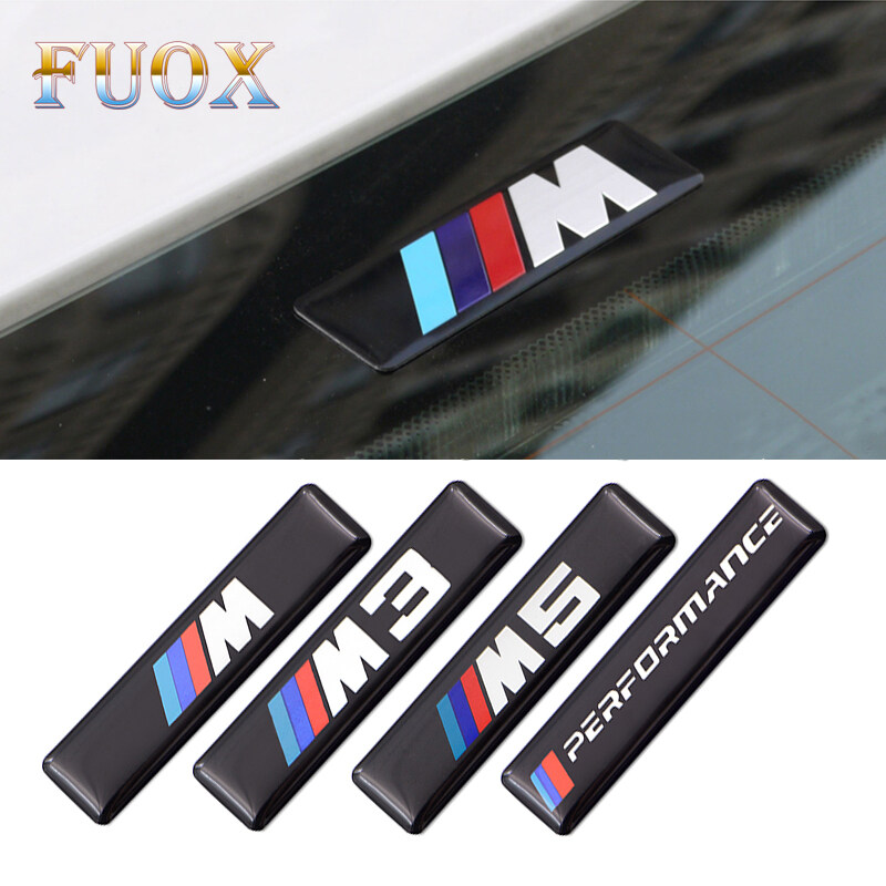 2 Miếng Dán Silicon M3 M5 Performance Badge Dán Nhãn Vô Lăng Xe Hơi Cho Phụ Kiện Xe Hơi Bmw M M3 M5 E46 E90 E60 E39 E36 E87 E92 E30 E91 E34