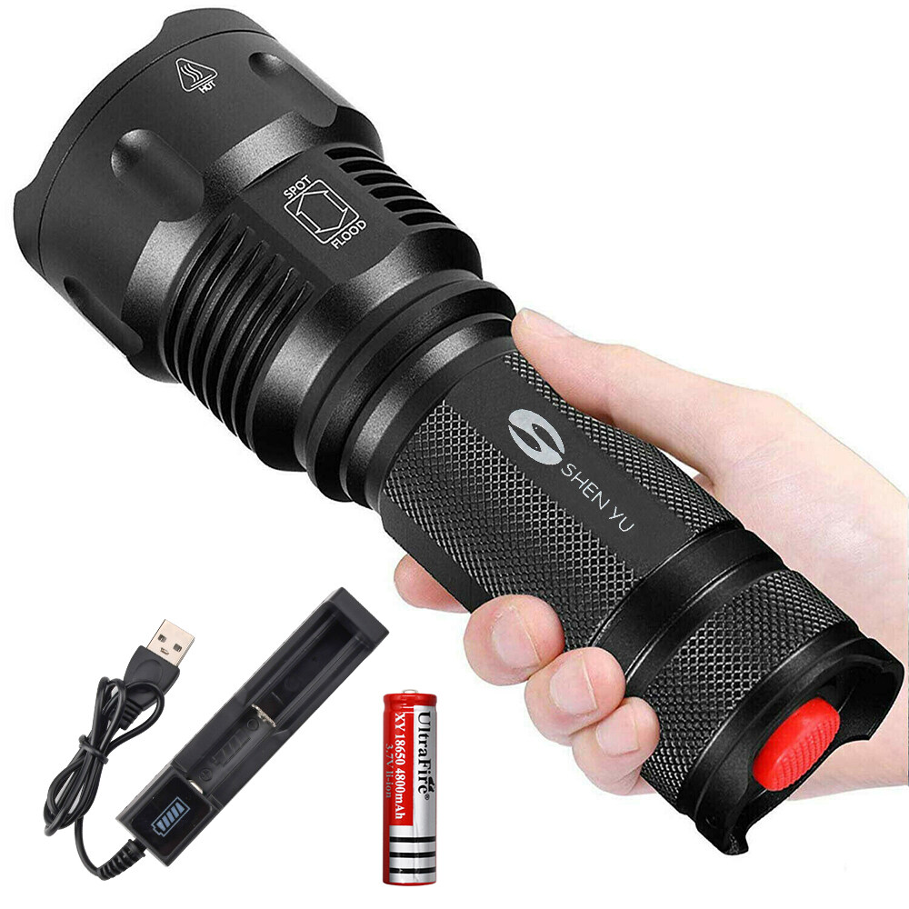 80000LM LED Camping Lamp USB Rechargeable Flashlight  Solar Energy Work Light 