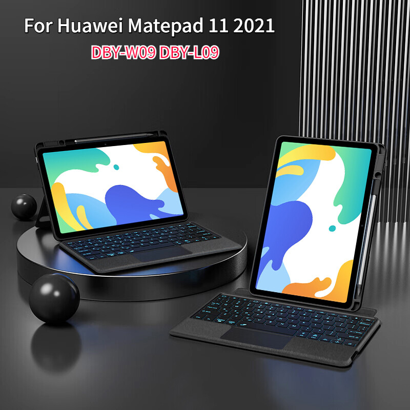 แม่เหล็กที่ถอดออกได้ทัชแพดเมาส์แป้นพิมพ์ Bluetooth สำหรับ Huawei ...