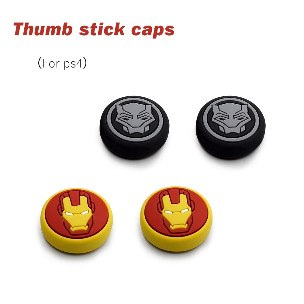 PS5 2PCS Thumb Grip Caps Playstation4 NS Switch Pro Controller Joystick Cap Silicone Rubber Individual Thumb Grip Caps  M4