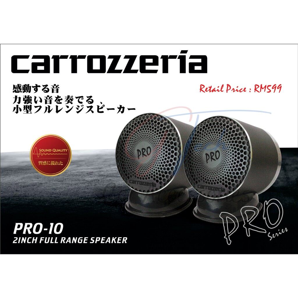 Free Gift> JAPAN Carrozzeria PRO 10 Inch Side Bass Full Range
